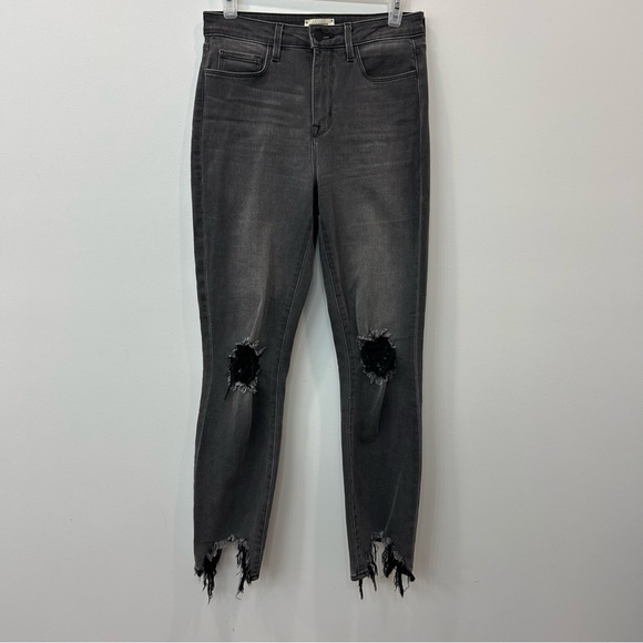 L'AGENCE, Vintage Grey, "Destruct", High Line, Skinny, High Rise, Size 26 - Picture 1 of 12